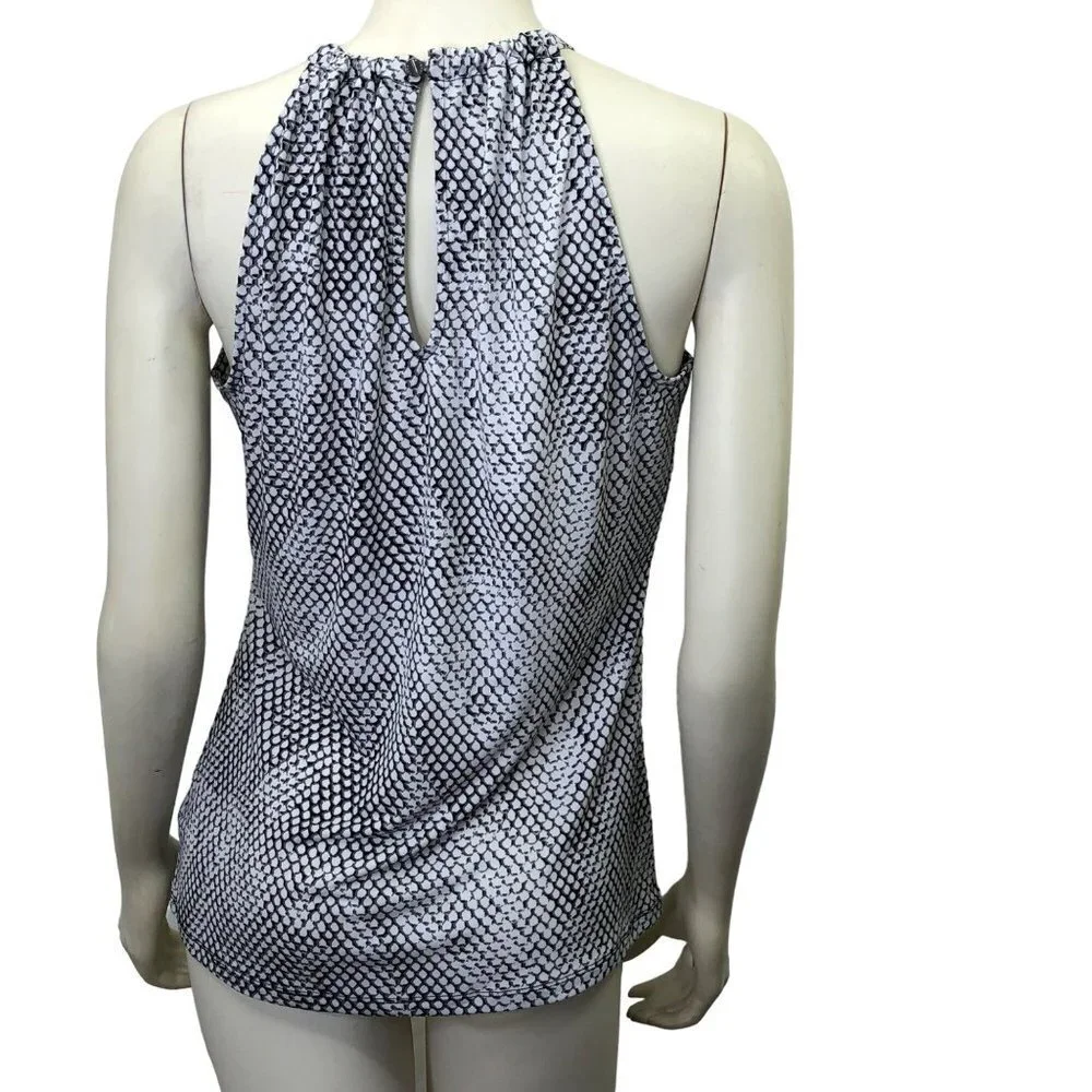 MICHAEL KORS HALTER key hole‎ front  BLOUSE size sm